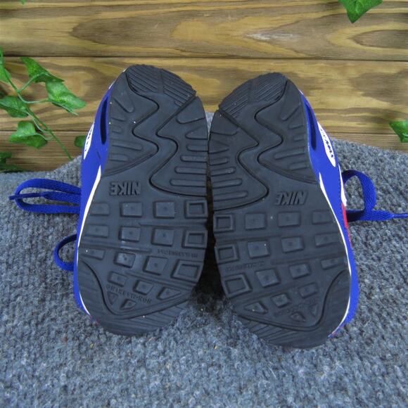 Nike Boys Sneaker Air Max 90 Premium Sz T 6 Medium Blue Synthetic‎ Lace Up - Picture 6 of 6